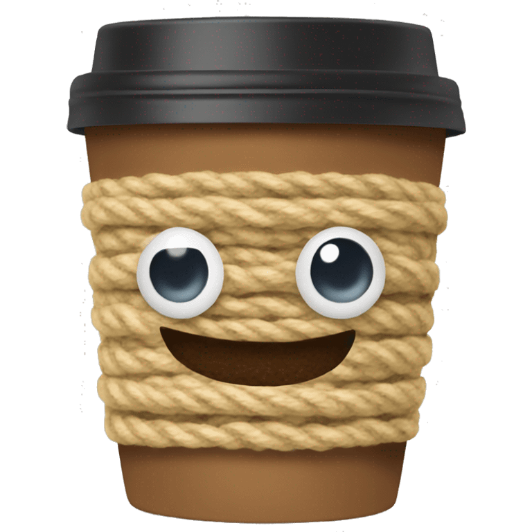 Yarn coffee cup emoji