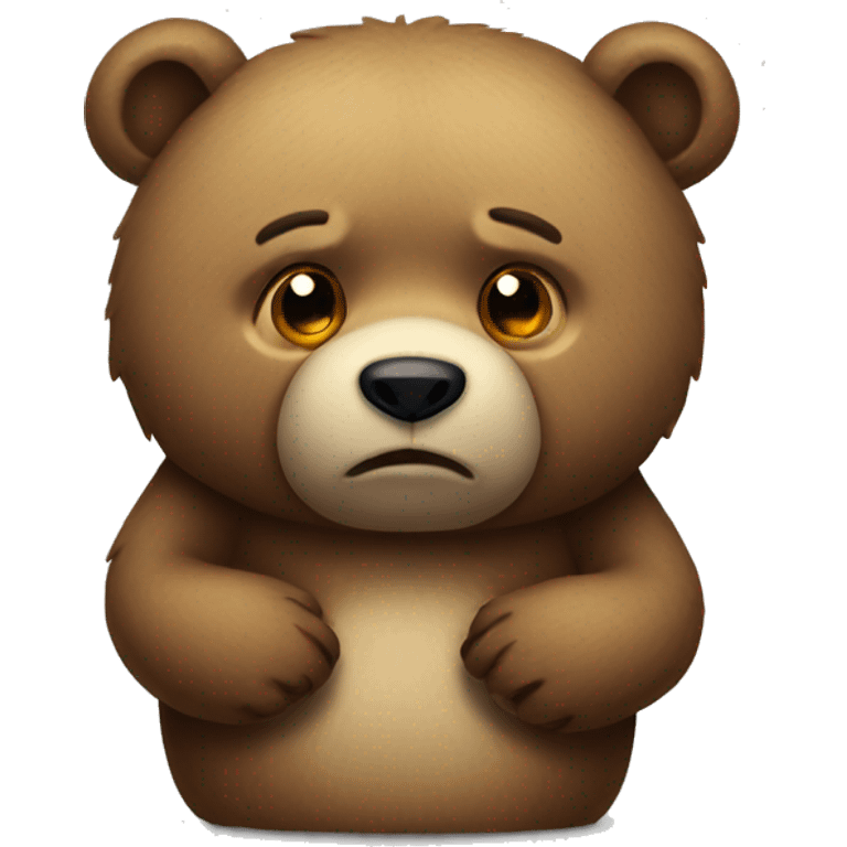 Sad bear emoji