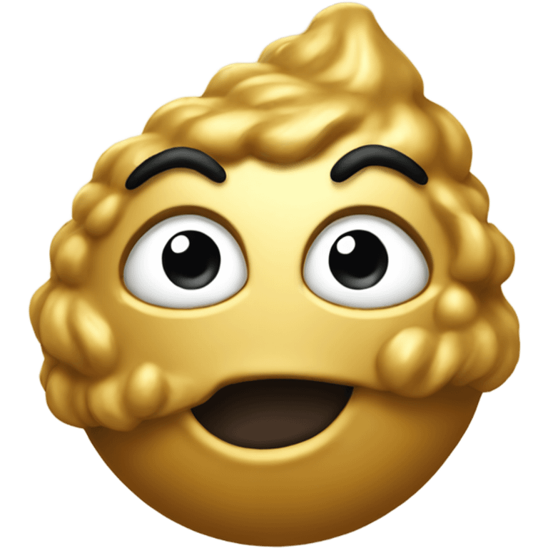 A  Gold poo  emoji