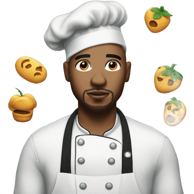 Rapper chef with tattoos  emoji