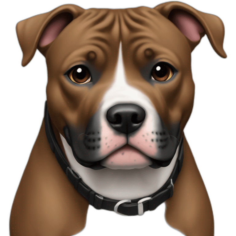 staffordshire bull terrier black emoji