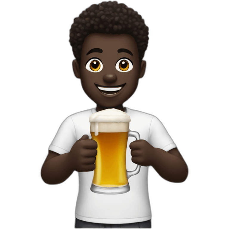 Bukayo saka with beer emoji