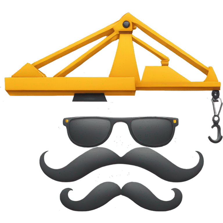 construction crane mustache emoji