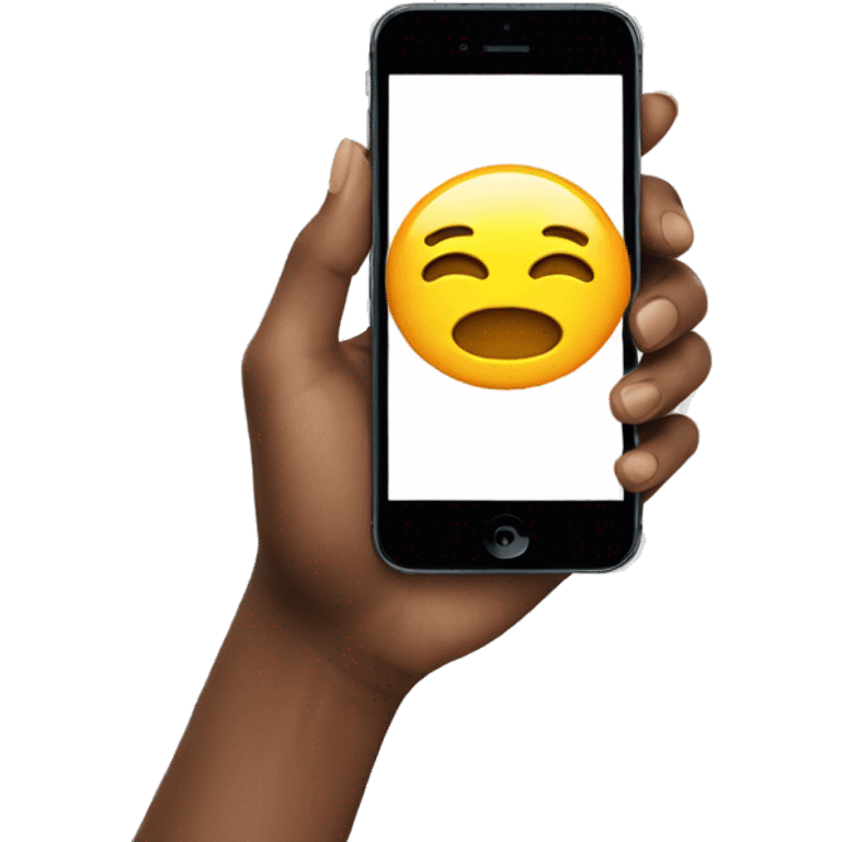 iPhone in hands (video recording) emoji