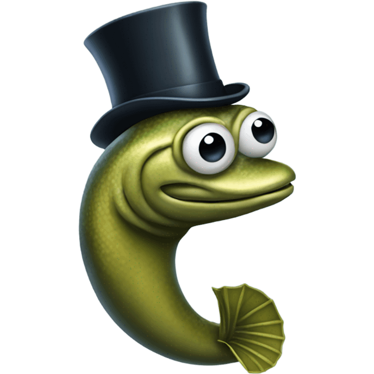 Eel with monocle  emoji