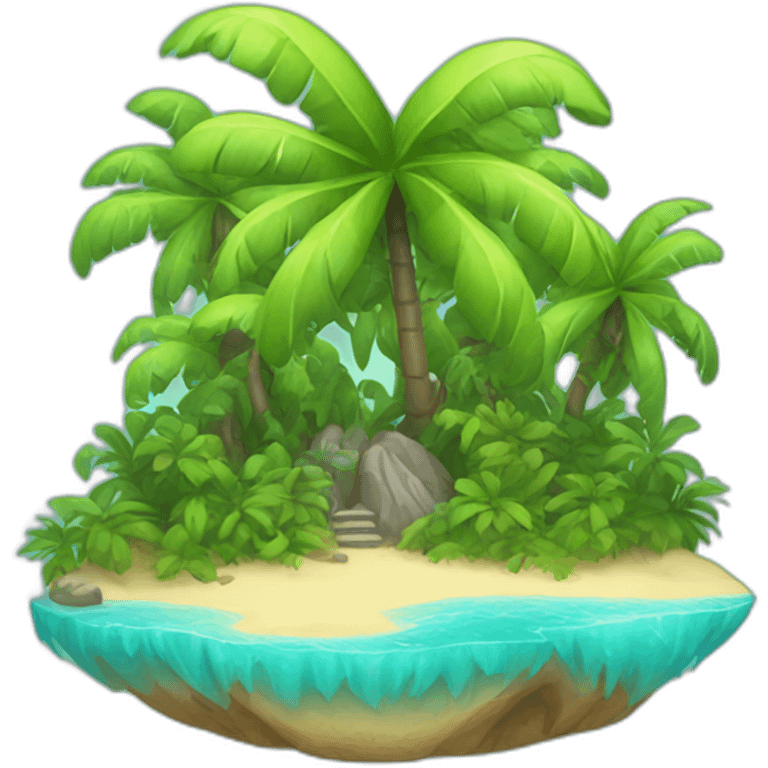 tropical island emoji