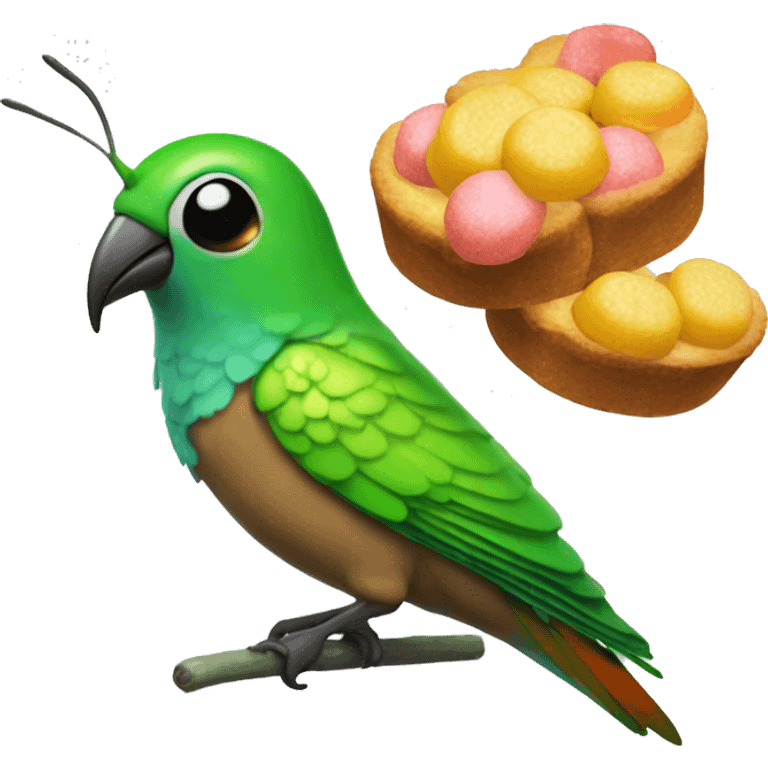 emoji de un colibrí con dulces sueños  emoji