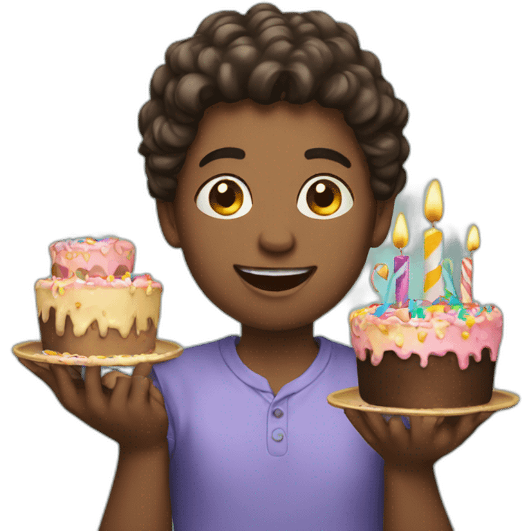 Birthday celebration emoji