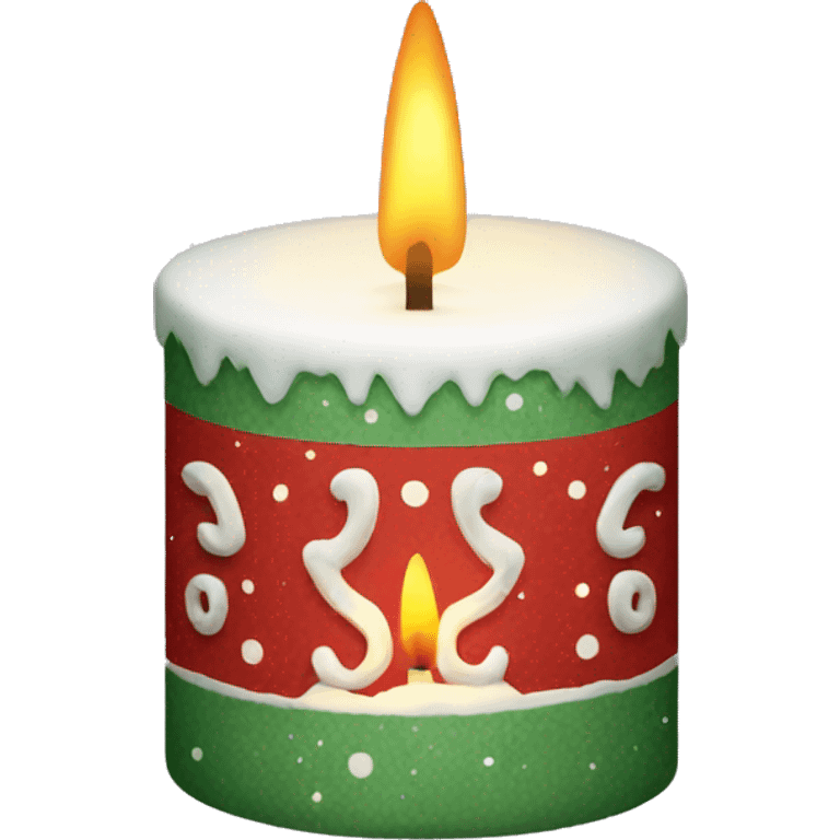 Christmas candle emoji