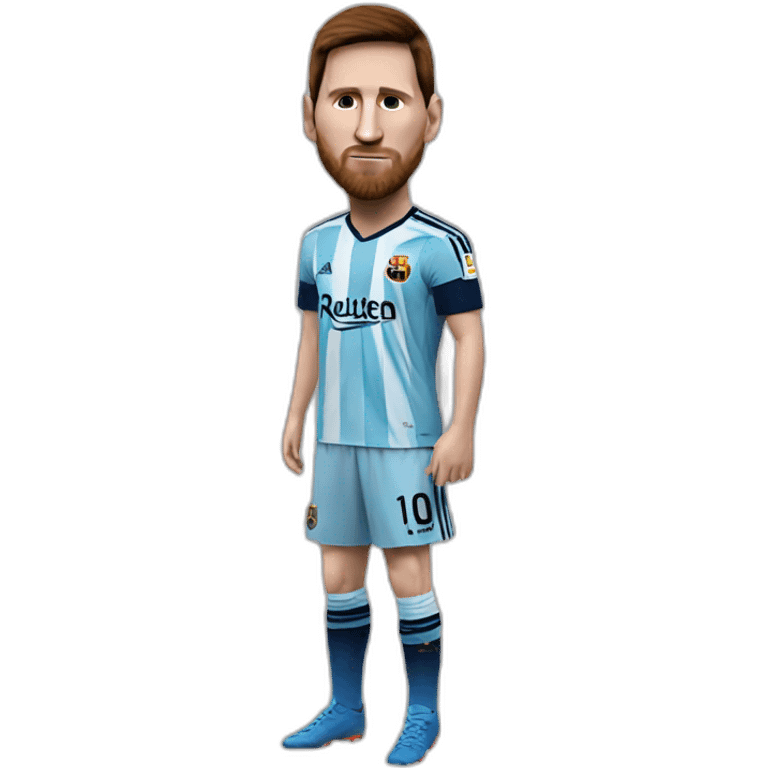 lionel messi bald emoji