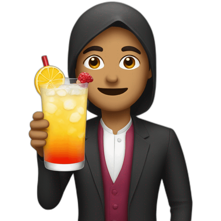 Allāh-drinking-cocktail emoji