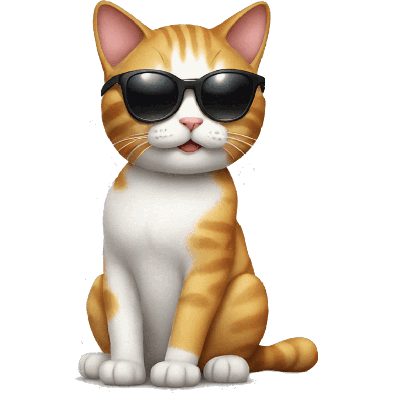 Cat with sunglasses emoji