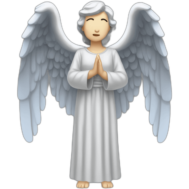 Asian weeping angel full body emoji