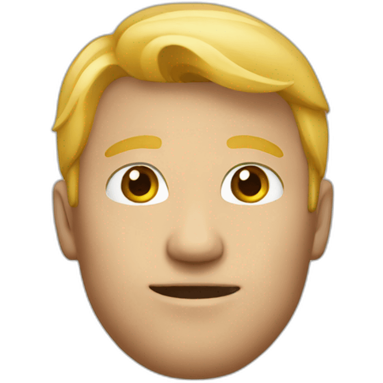 red face blond man emoji