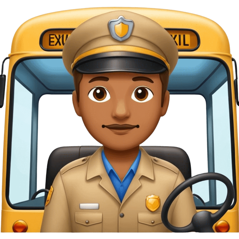 bus driver sideview emoji