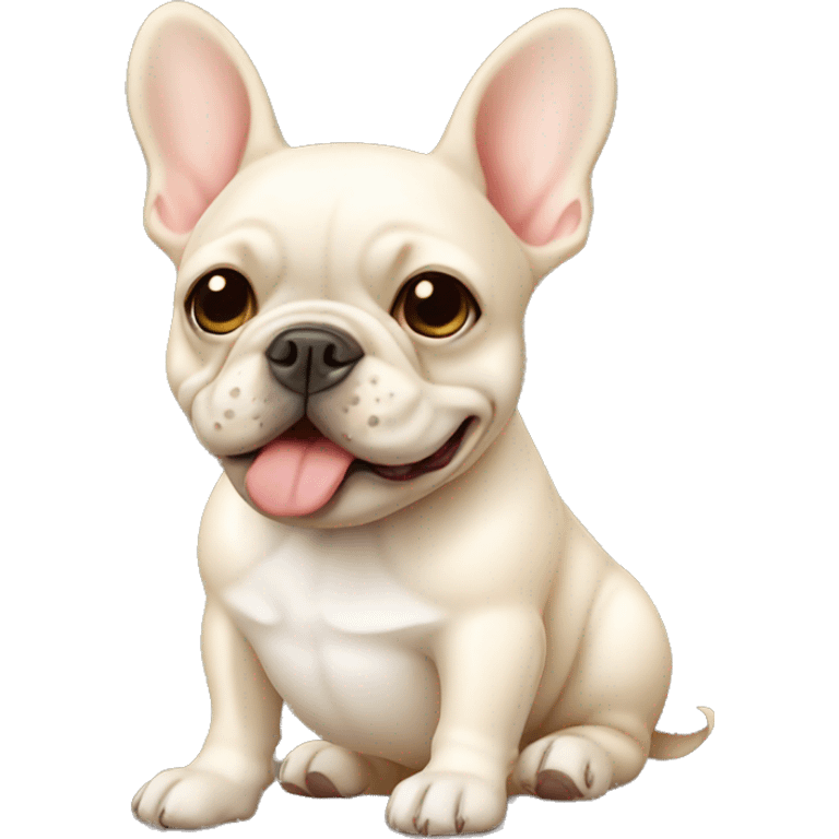 Cream French bulldog  emoji