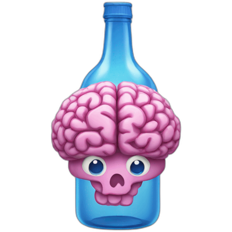 brain bottle emoji