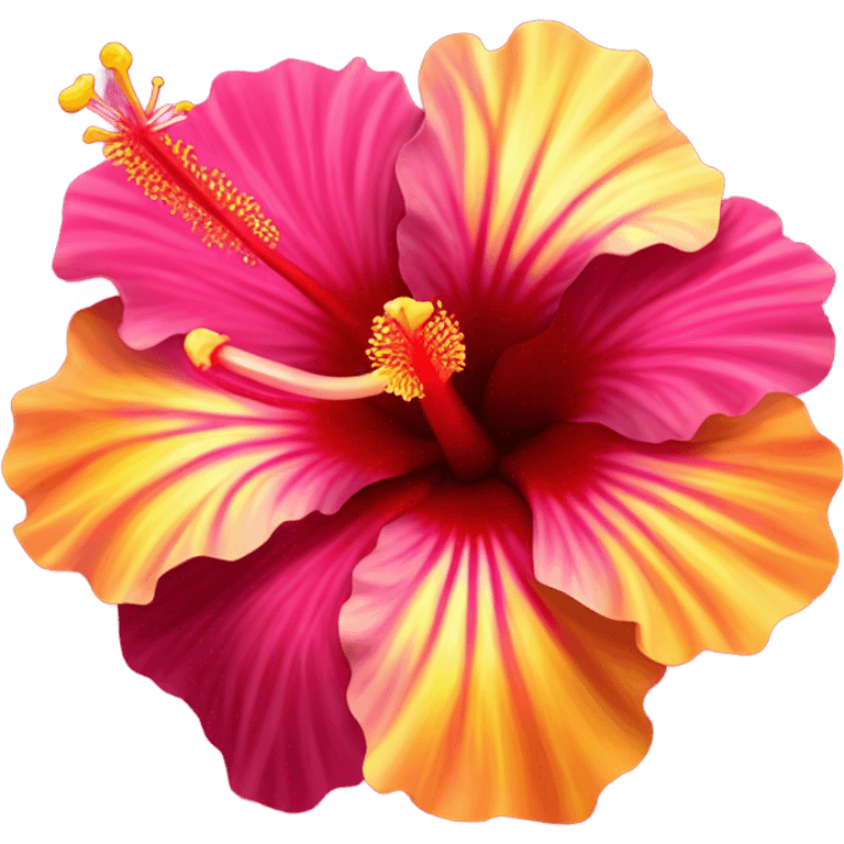 hibiscus flower  emoji