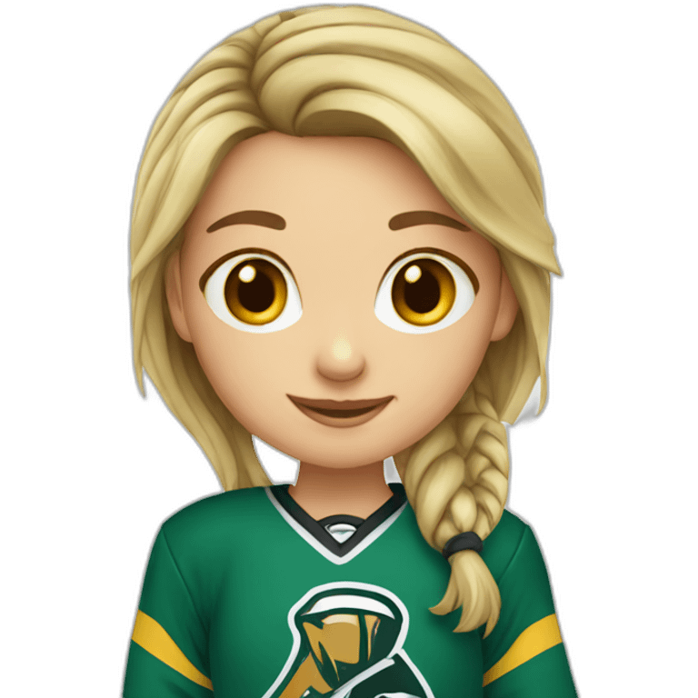 girl hockey emoji