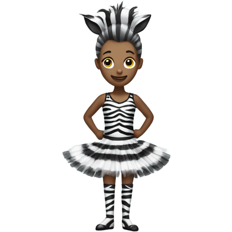 Zebra tutu emoji