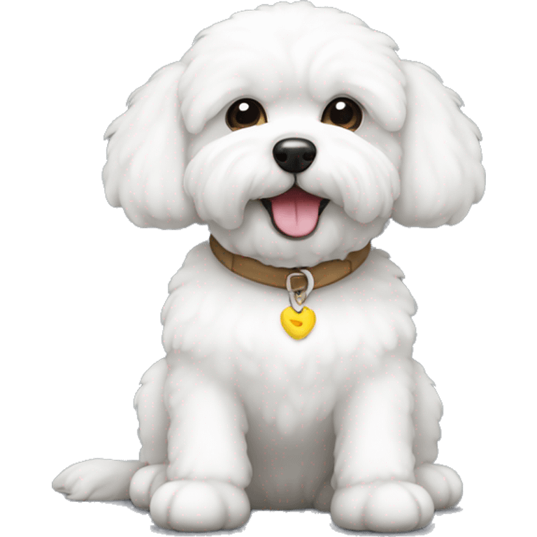 bichon sitting  emoji