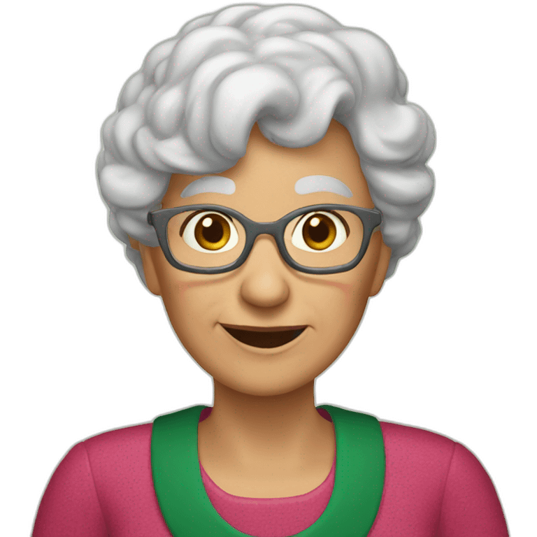 Merry Christmas Granny emoji