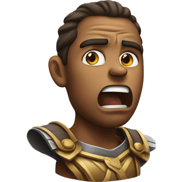 Warrior shocked emoji