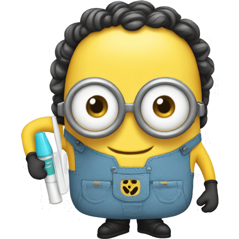 Minion vestido de dentista  emoji