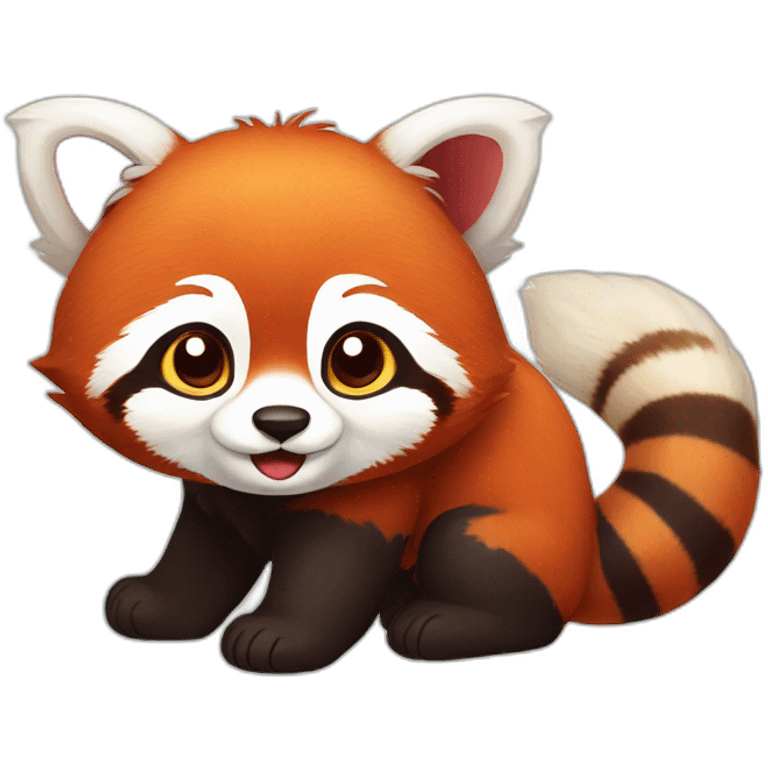 Cute red panda emoji