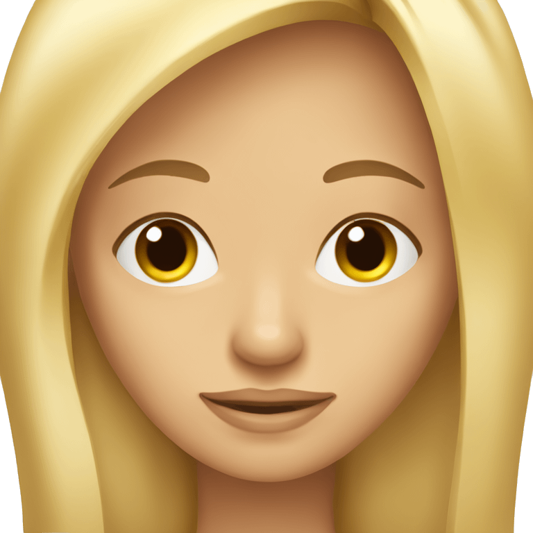 blond long straight haired woman tanned and beautiful spanish looking emoji emoji