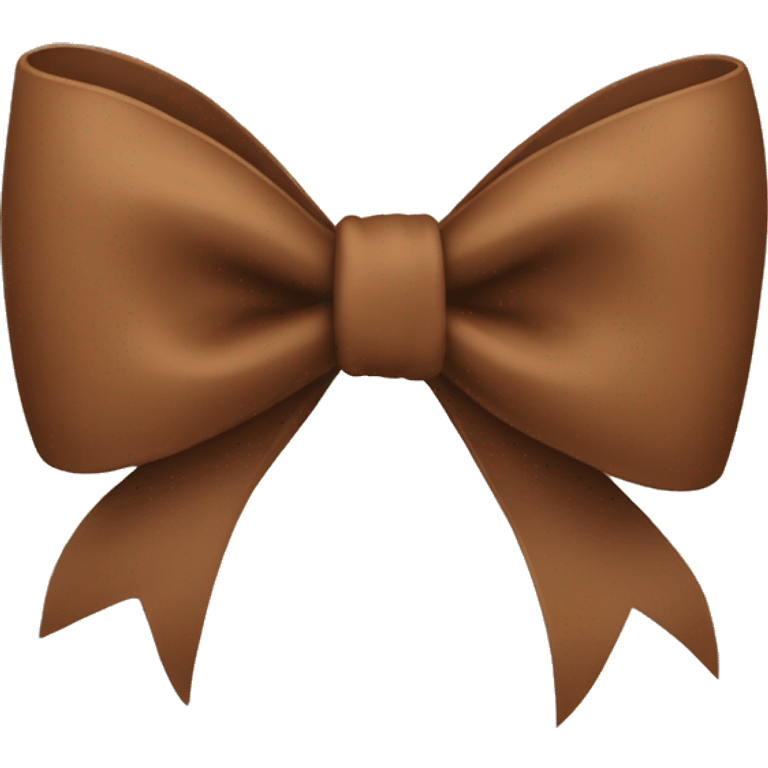 Brown bow  emoji