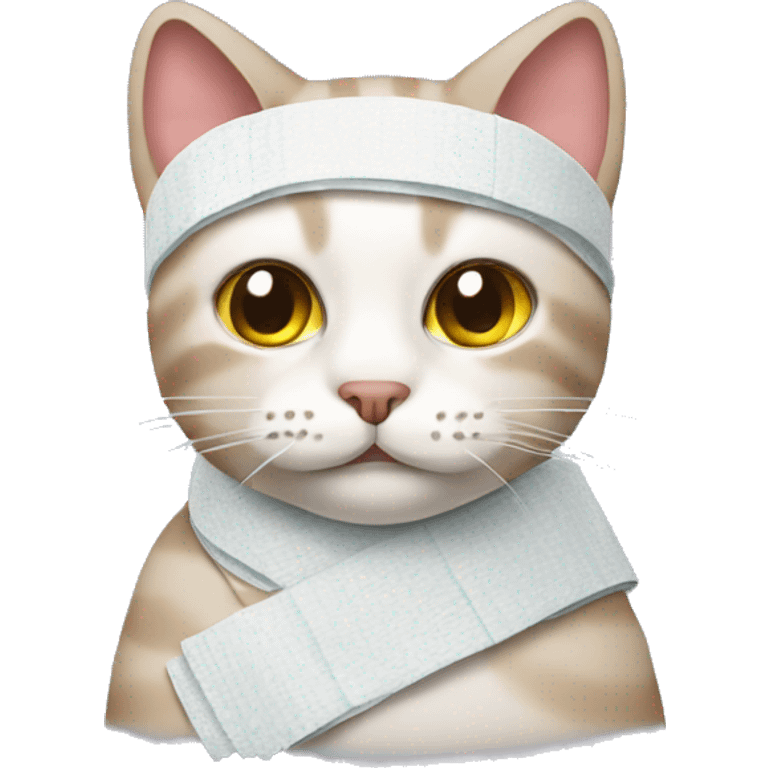 cat bandaged emoji