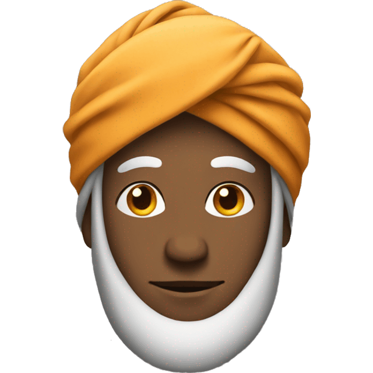 Man wearing a turban emoji