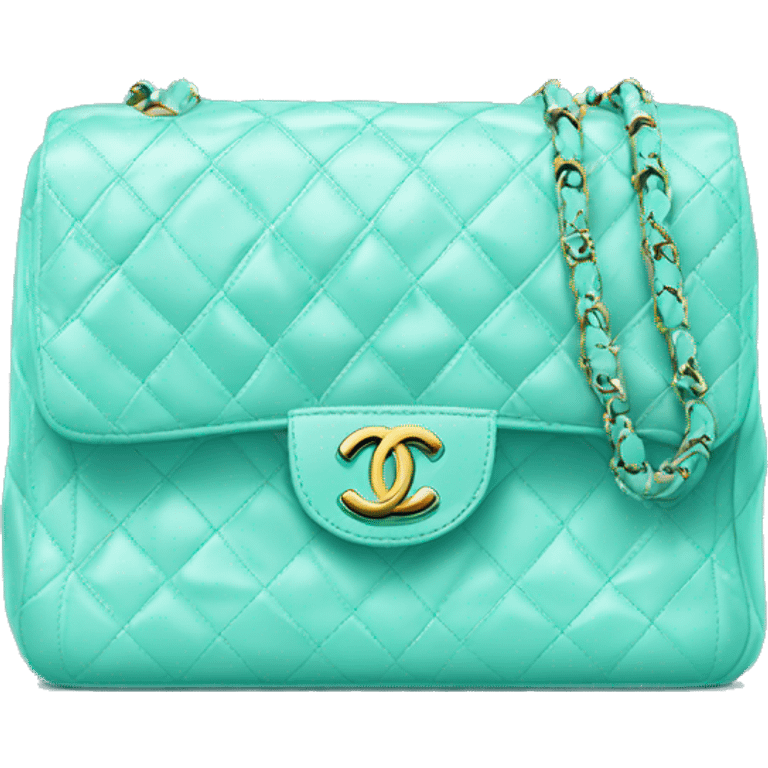 Tiffany blue Chanel bag  emoji