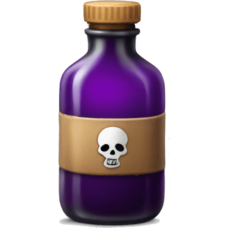 Realistic poison bottle emoji