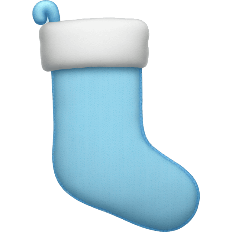 baby blue christmas stocking  emoji