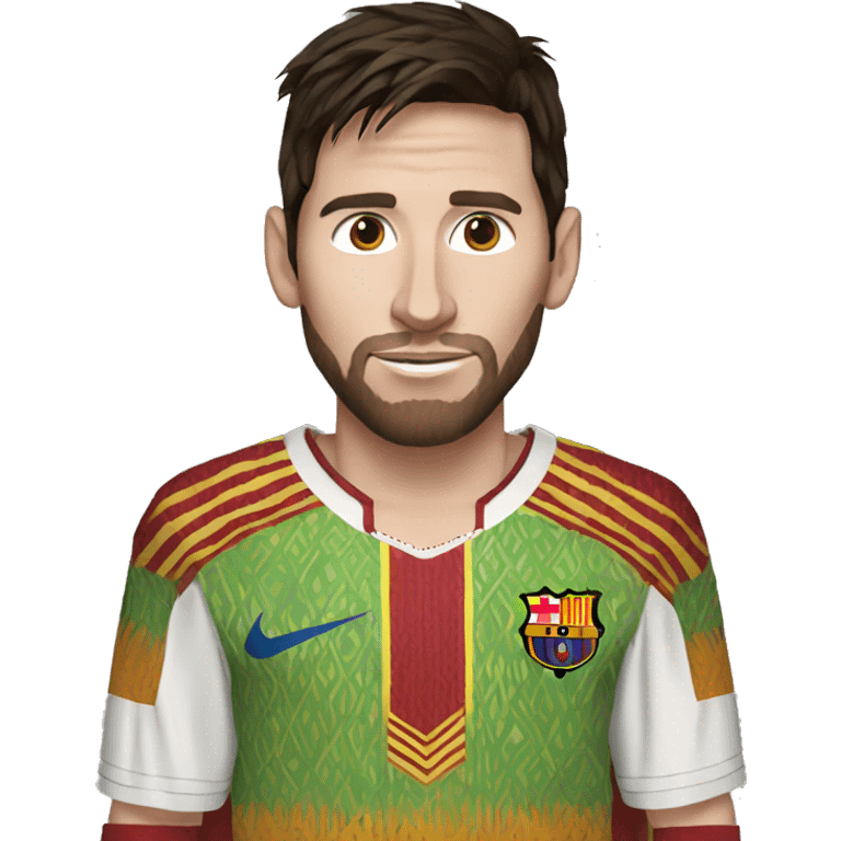 Messi in african clothes emoji