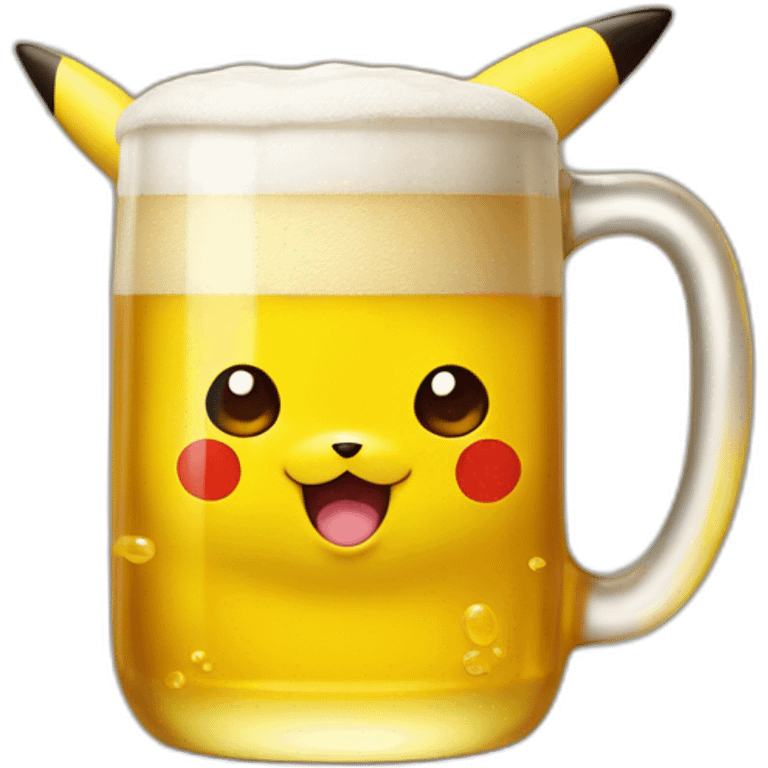 pikachu beer emoji