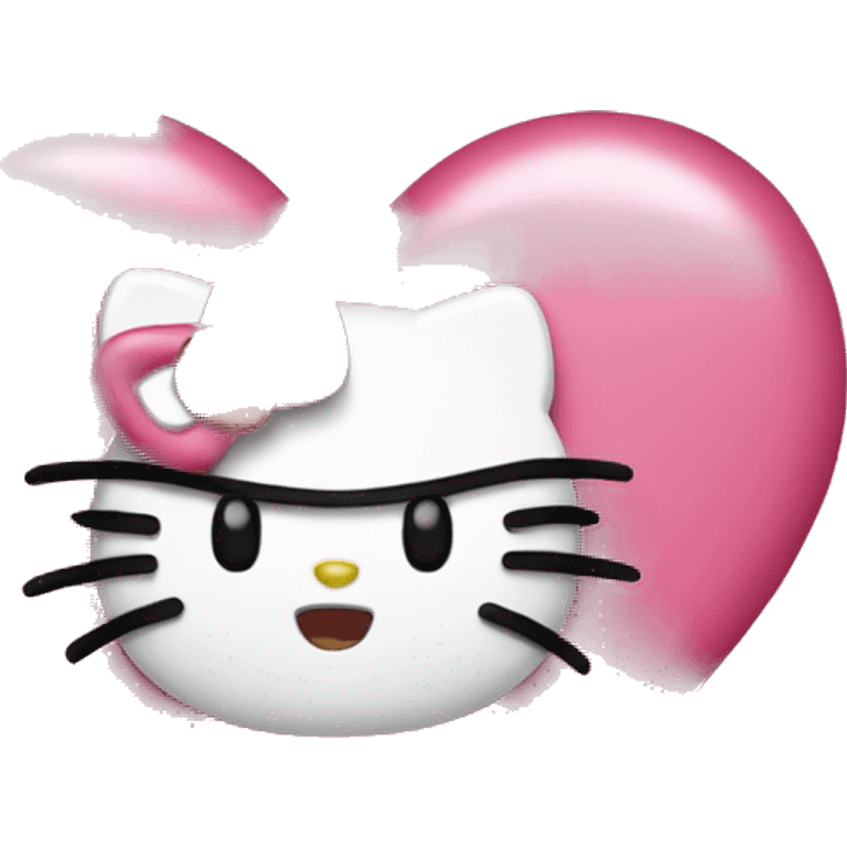 In love hello kitty  emoji