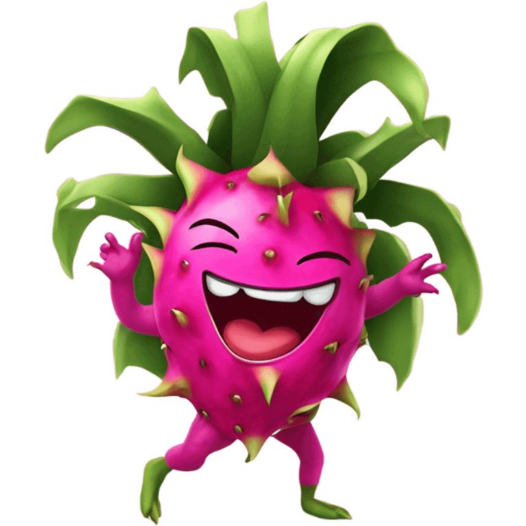 Dancing dragon fruit emoji