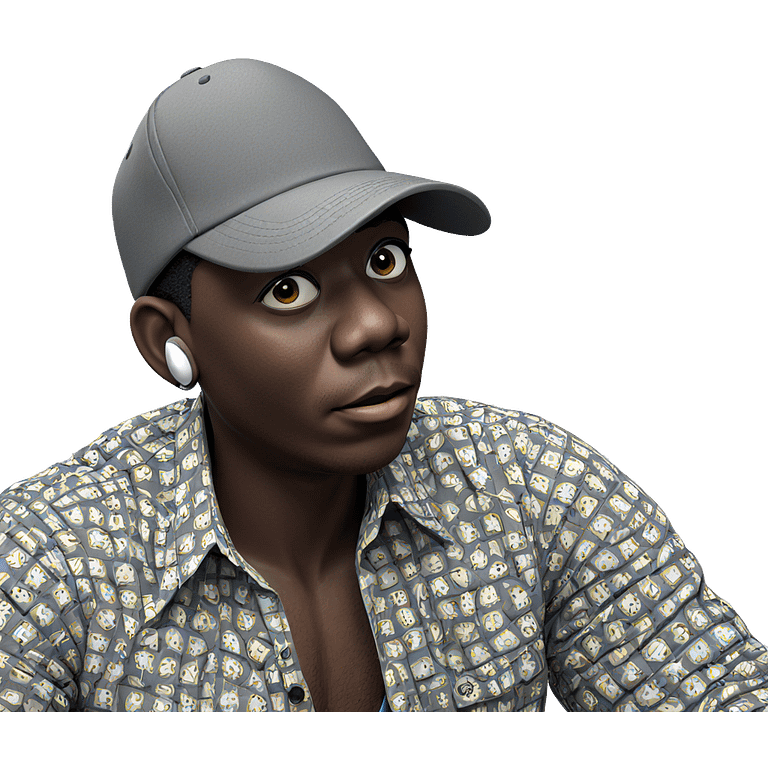 dark-skinned boy in hat emoji