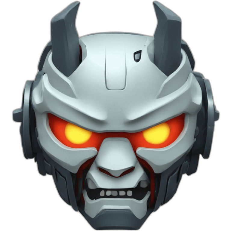 mecha oni mask emoji