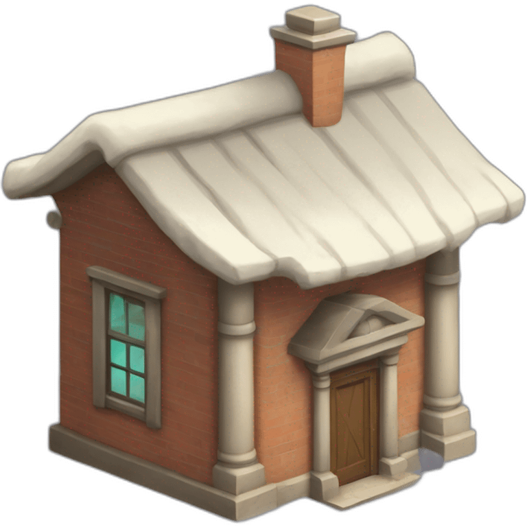 Icon of an auction house from Pokemon, stylistic features from Pokemon should be present and it is clear that auctions are held there emoji