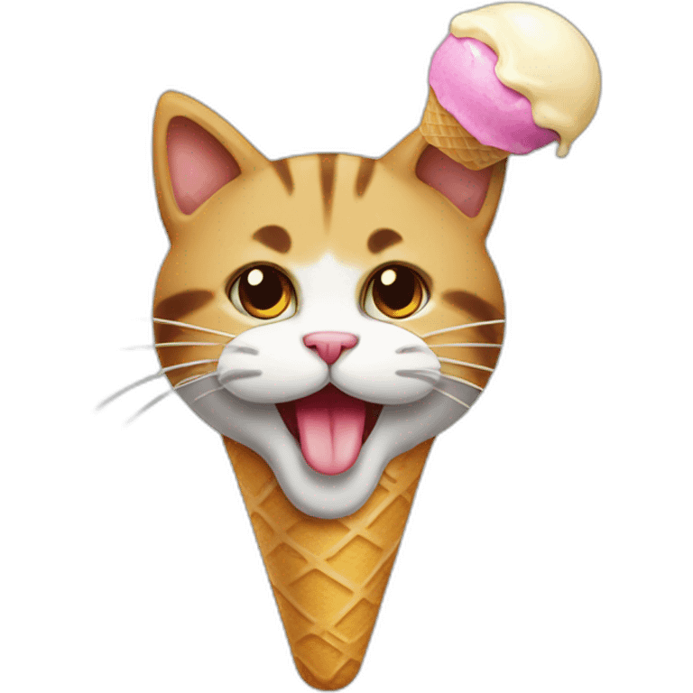 cat-eat-icecream emoji