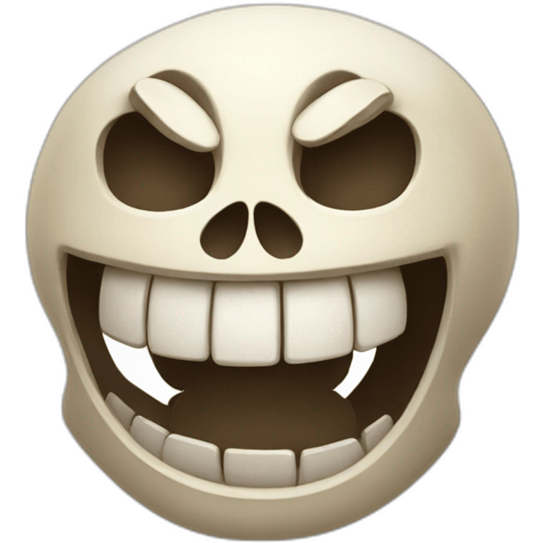 Skull laughing emoji