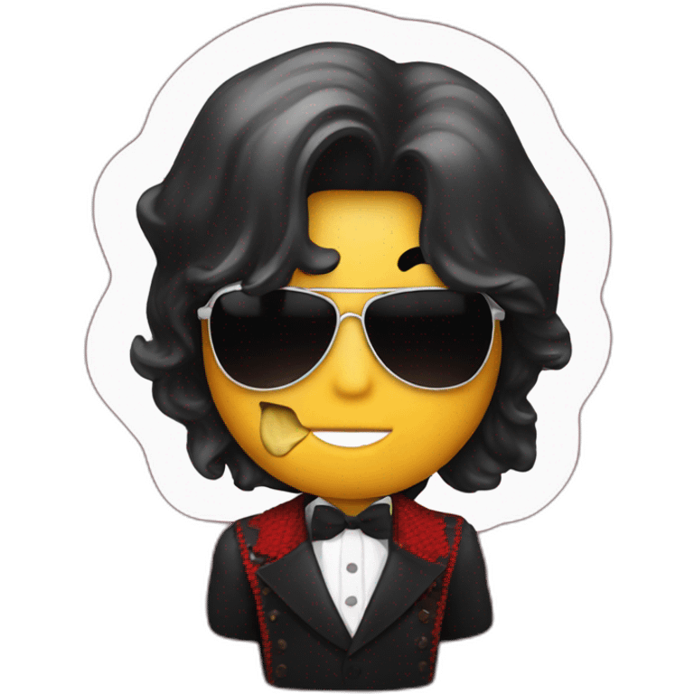 micheal jackson holding a apple emoji