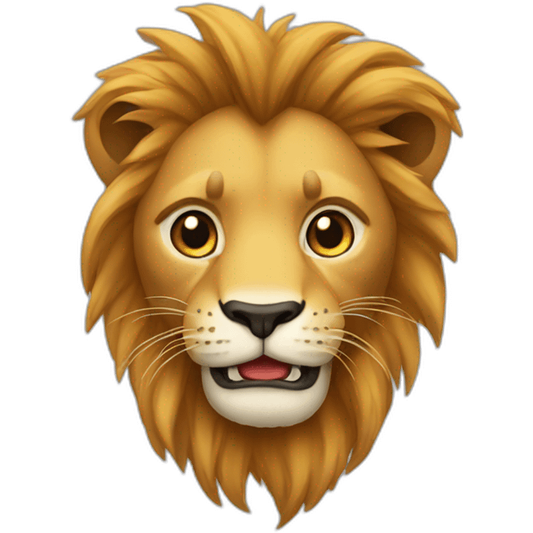 Un lionceaux qui fumme emoji