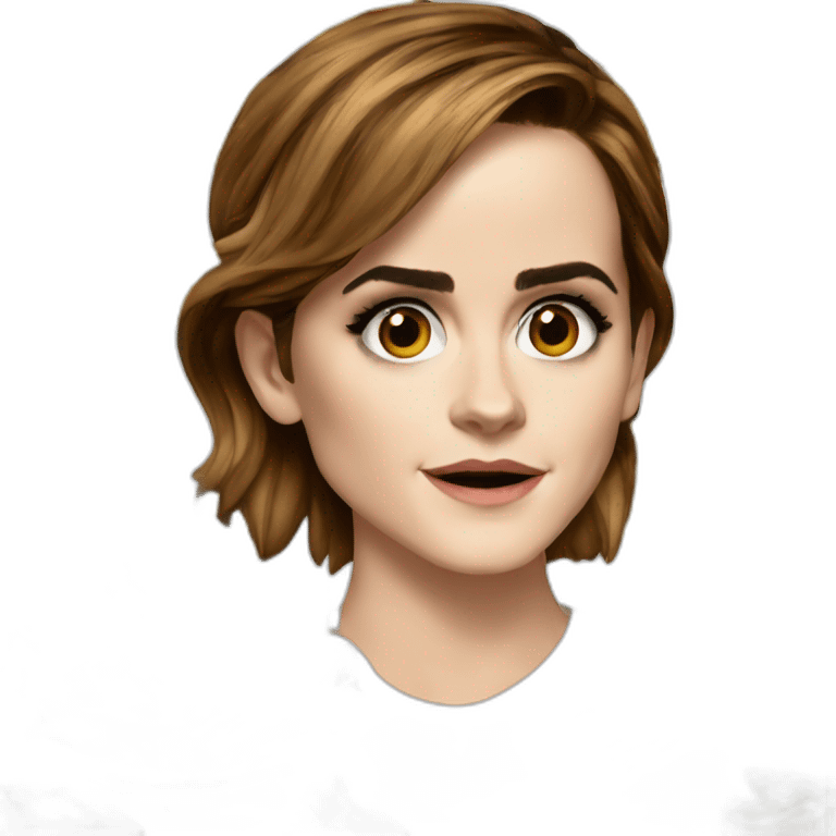 Emma Watson qui mange des frites emoji