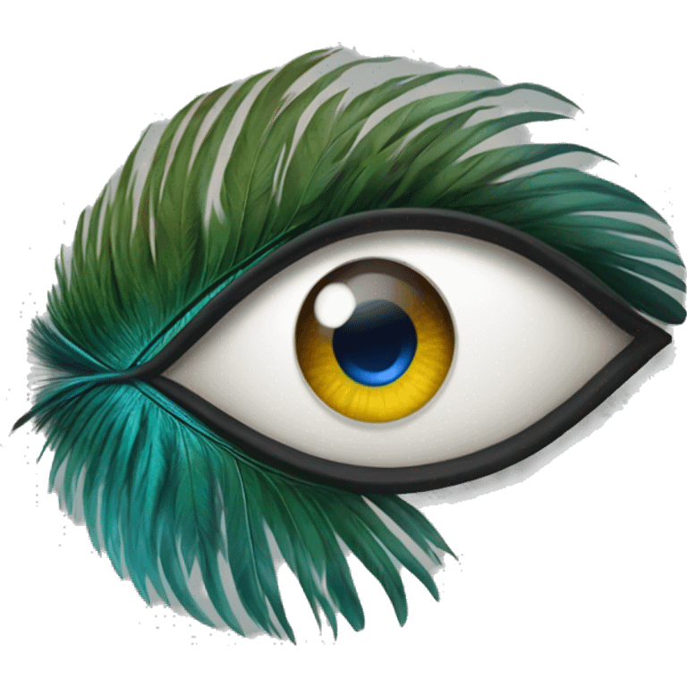 Eye peacock feather  emoji