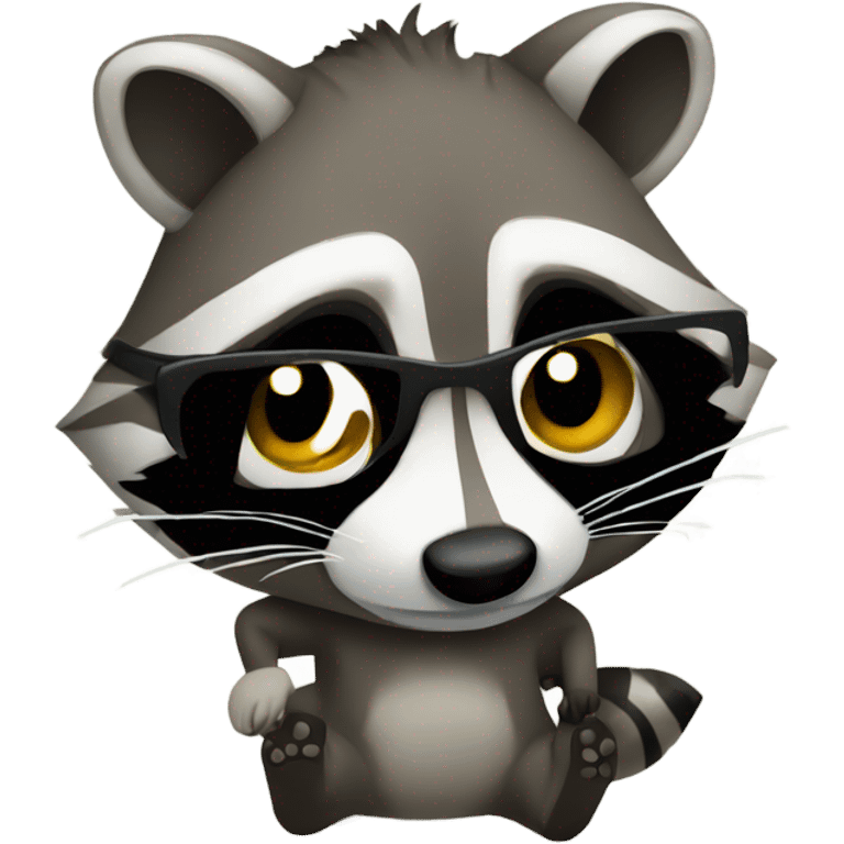 drunk raccoon  emoji